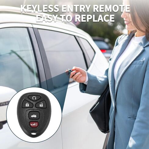 Keyless Entry Remote for Chevy Malibu 2004-2012 315Mhz KOBGT04A 5 Button Reusable | Control Replacement Car Key Fob 1 Pcs for Pontiac G6 05-10 G5 07-09 Grand Prix 05-08 in Saudi Arabia