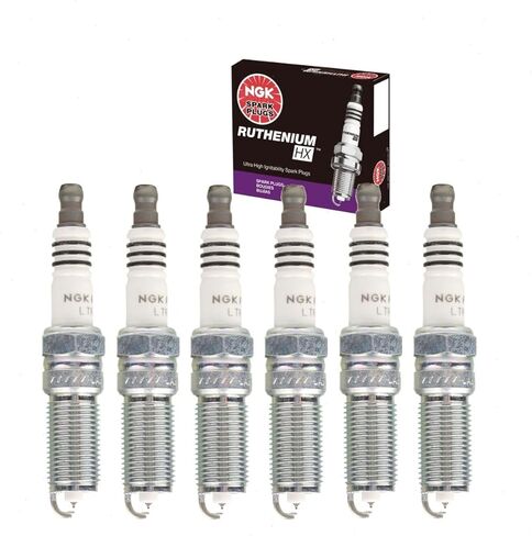 6 pc NGK Ruthenium HX Spark Plugs compatible with Ford F-150 3.5L V6 2011-2019 in Saudi Arabia