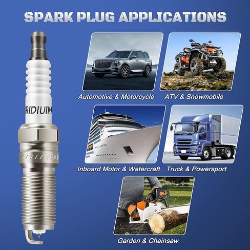 Iridium Platinum Spark Plugs 6 Pack 95927 ILTR6S8 Compatible with 2015-2021 Ford F150 2.7 Edge 2015 2016 2017 2018 2019 2020 2021, Fusion 2.7L 2017-2019 & Lincoln Navigator 2020 2021 in Saudi Arabia