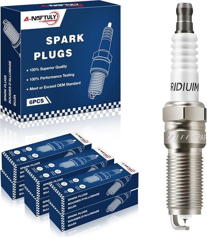 Iridium Platinum Spark Plugs 6 Pack 95927 ILTR6S8 Compatible with 2015-2021 Ford F150 2.7 Edge 2015 2016 2017 2018 2019 2020 2021, Fusion 2.7L 2017-2019 & Lincoln Navigator 2020 2021 in Saudi Arabia