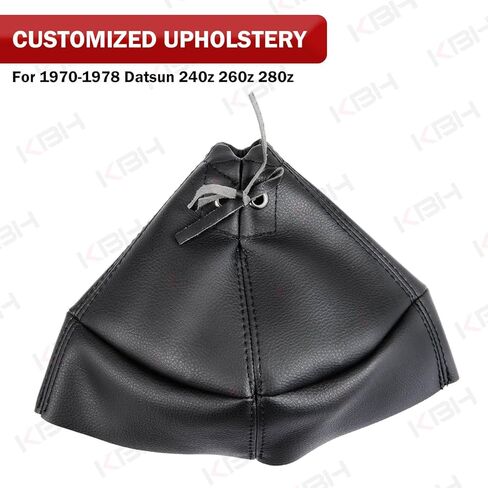 KBH Gear Shift Boot Cover for Nissan Datsun 240z, 260z, 280z, Vinyl Leather Shifter Covering Upholstery, Anti-Scratch, Black in Saudi Arabia