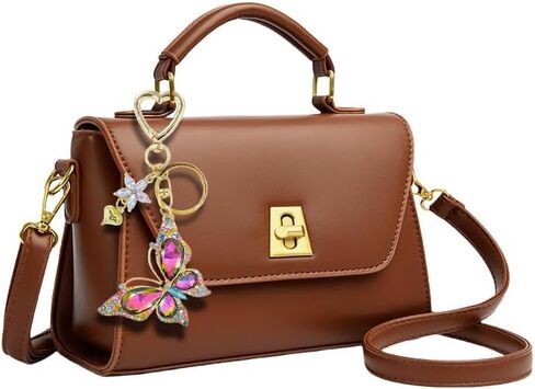 Cute Charms Keychains For Women - Purse Keyring Butterfly Purse Charm Handbags Lovely Accessories Heart Clasp in Saudi Arabia