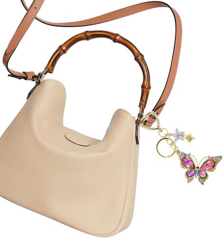 Cute Charms Keychains For Women - Purse Keyring Butterfly Purse Charm Handbags Lovely Accessories Heart Clasp in Saudi Arabia