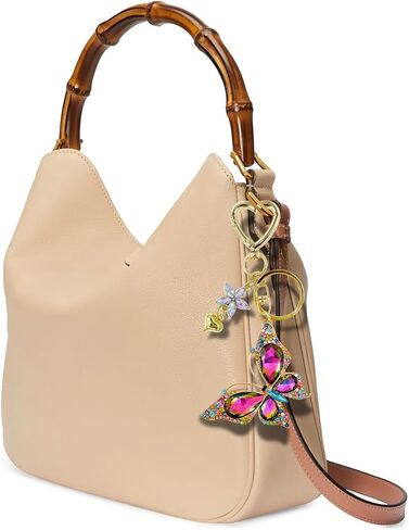 Cute Charms Keychains For Women - Purse Keyring Butterfly Purse Charm Handbags Lovely Accessories Heart Clasp in Saudi Arabia