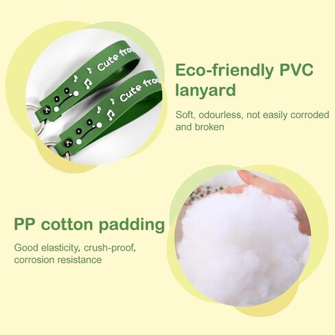 Frog Plush Keychain - Cute Animal Plush Gift for Backpacks, Car Key Bag, Wallet, Purse Decor in Kuwait