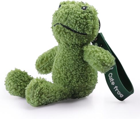 Frog Plush Keychain - Cute Animal Plush Gift for Backpacks, Car Key Bag, Wallet, Purse Decor in Kuwait