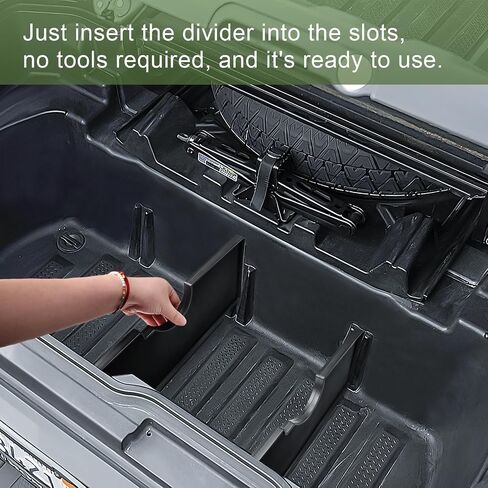 فواصل الجذع في السرير متوافقة مع 2017-2025 Honda Ridgeline Accessories Trunk Cargo Congerizer Tailgate Insert Resert (3pcs) in Saudi Arabia