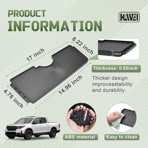 فواصل الجذع في السرير متوافقة مع 2017-2025 Honda Ridgeline Accessories Trunk Cargo Congerizer Tailgate Insert Resert (3pcs) in Saudi Arabia