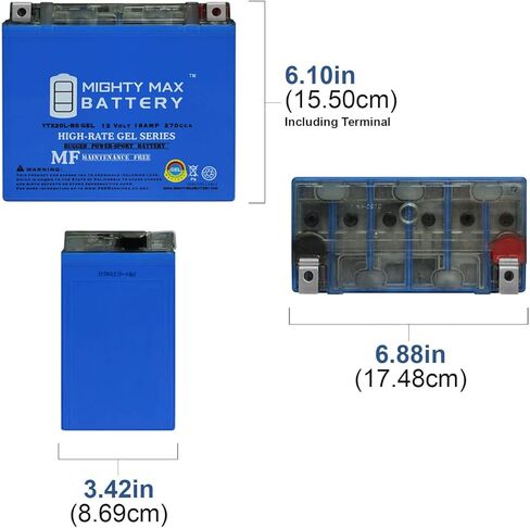 Mighty Max Battery YTX20L-BS GEL Battery for Yamaha 600 YFV600FW Grizzly 1998-2001 in Saudi Arabia