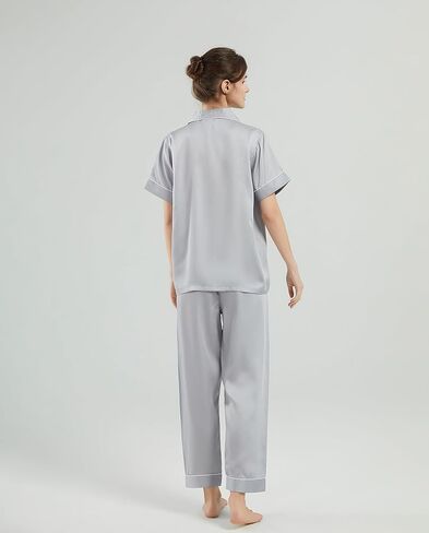 مجموعة بيجاما للسيدات -100 ٪ Lyocell Tencel Home Clothing مريحة وصديقة للبشرة وبسيطة وناعمة in Saudi Arabia