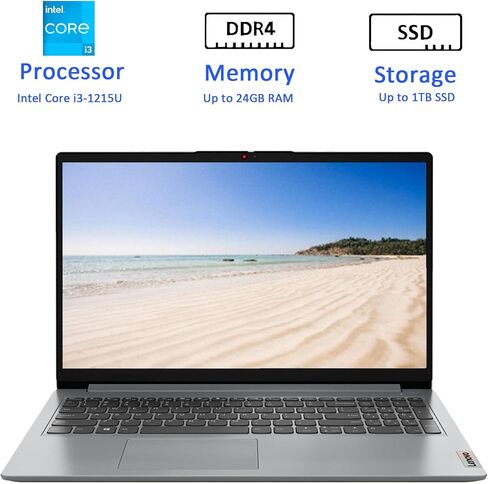 لاب توب لينوفو ايدياباد 1i، شاشة 15.6 بوصة مضادة للتوهج، معالج انتل سيليرون، ذاكرة الوصول العشوائي 20 جيجا، التخزين: 1 تيرابايت SSD + 128 جيجا eMMC، ويندوز 11 هوم، سنة واحدة مايكروسوفت 365، كاميرا ويب، واي فاي، ملحق Alpacatec in Saudi Arabia