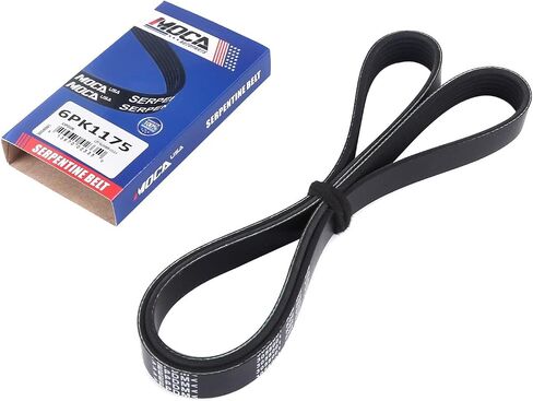 MOCA 4PK945 و 6PK1175 EPDM Serpentine Belt Fits for Infiniti 2006 M35 3.5L ، 2003-2006 FX35 3.5L ، 2003-2006 G35 3.5L ، 2001-2003 QX4 3.5L ، for Nissan 2003-2006 350Z 3.5L ، 2001-2004 PATHFINER in Saudi Arabia