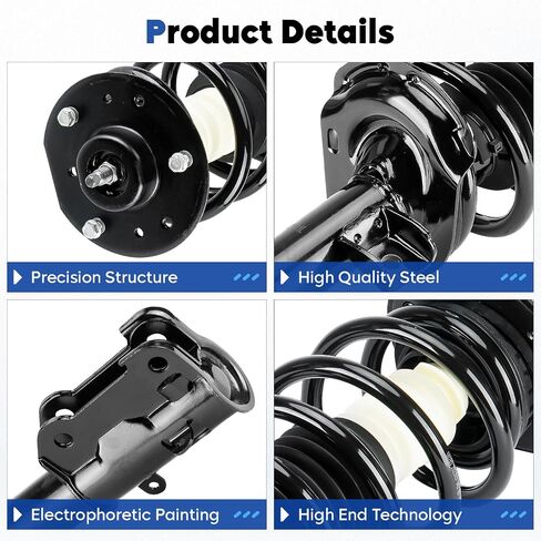 Front Struts Assembly w/Coil Spring Shock Absorber Fit for Chevy Equinox 2005 2006, for Pontiac Torrent 2006, Replace for 172209 172210 in Saudi Arabia