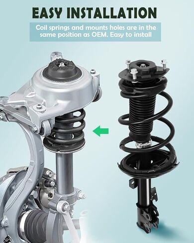 STRUTS SHOCKS ، SCITOO 2X FORT FIT FOR TOYOTA لـ Highlander 2001 2002 2003 Struts Complete Withing Spring Pring Prescists Assycs Assembly 271495 271494 in Saudi Arabia