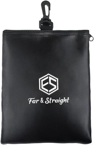 Multifunctional Golf Accessories Pouch – 3 Zippered Compartments for Golf Tees, Balls, Markers & Personal Items | Clip-On Bag for Easy Attachment to Golf Bags | Water-Resistant & Durable Design in Saudi Arabia