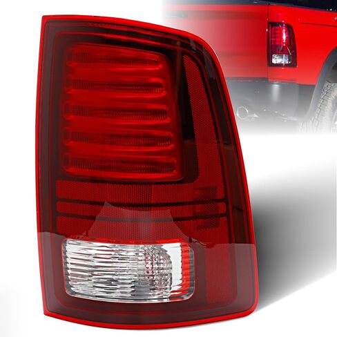 Full LED Taillamps, Compatible with 2019-2022 Ram 1500, Replace 55112993AB 55112993AC 55112993AD Led Driving Reverse Lights Brake Turn Signal Lighting Rear Left Driver Side Tail Lamps Assembly in Kuwait