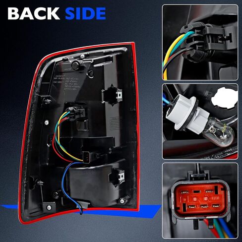Full LED Taillamps, Compatible with 2019-2022 Ram 1500, Replace 55112993AB 55112993AC 55112993AD Led Driving Reverse Lights Brake Turn Signal Lighting Rear Left Driver Side Tail Lamps Assembly in Kuwait