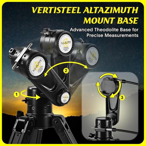 Telescope with Digital Eyepiece - Astronomy Refracting Telescope 90mm Aperture 900mm Vertisteel Altazimuth Mount, Compact and Powerful for Beginners,Professionals and Kids, Perfect for Observing White in Saudi Arabia
