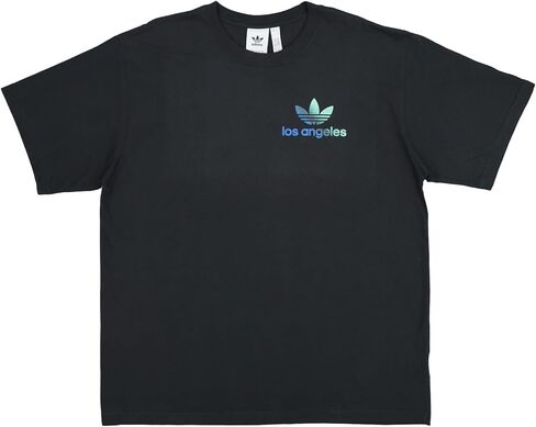 adidas Originals Mens City TREF LA Short Sleeve Graphic T-Shirt, Black, X-Large in Saudi Arabia