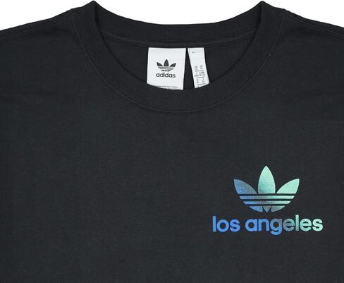 adidas Originals Mens City TREF LA Short Sleeve Graphic T-Shirt, Black, X-Large in Saudi Arabia