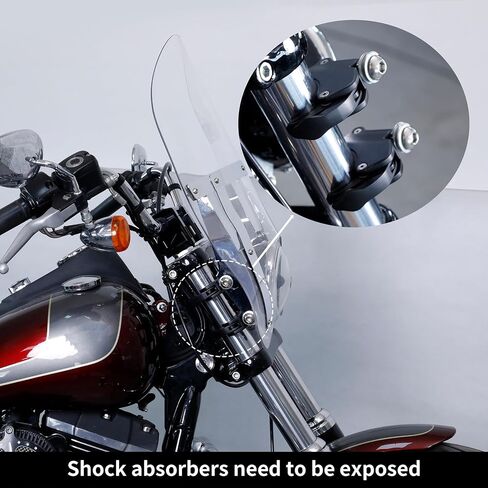 Green-L Quarter Fairing with 39mm Fork Mount Clamps Fit for Harley Sportster XL883 XL1200 Dyna Headlight Cowl Windshield Kit in Saudi Arabia