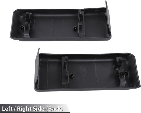 PIT66 Front Bumper Guards Pads & License Plate Frame Bracket Compatible with Ford F150 2009 2010 2011 2012 2013 2014 Insert Caps, 9L3Z17E810B 9L3Z17A385A, Black in Saudi Arabia