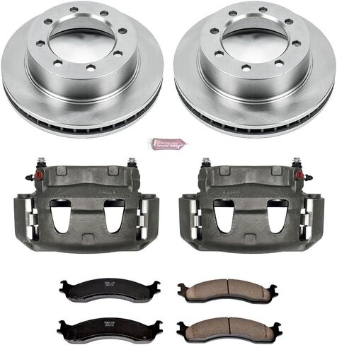 Power Stop KCOE5089 Front Stock Replacement Brake Kit with Calipers For Ford F-250 F-350 Pickup in Saudi Arabia