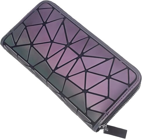 Geometric Clutch Wallet Luminous Lattice Purse Coin Purse Handbag For Women in Kuwait
