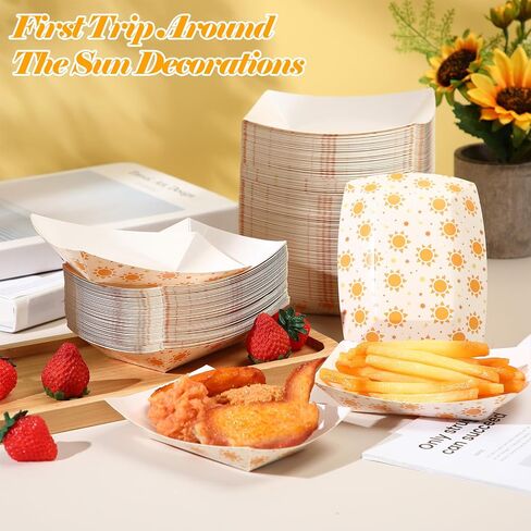 Honeydak 200 Pack 2 LB Dog Paw Party Paper Food Trays Bulk Paw Pattern Boats Food Boats Puppy Dog The Paper Hot Dog Snack Trays for BBQ Picnic Burger Fries Puppy Party Supplies Supplies in Kuwait
