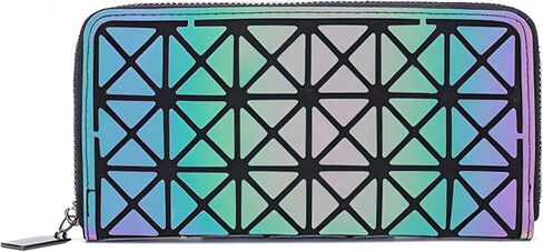 Geometric Clutch Wallet Luminous Lattice Purse Coin Purse Handbag For Women in Kuwait