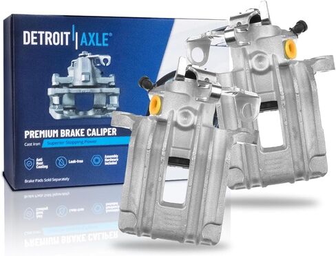 Detroit Axle - 2pc الفرجار الفرامل الخلفية لـ Volkswagen Golf City Beetle Cabrio A3 TT قرص الفرجار مع استبدال الأقواس in Saudi Arabia
