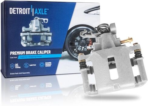 Detroit Axle - الفرجار الخلفي الأيمن للفرامل لفورد 2005-2014 موستانج ، الفرجار الفرامل قرص الجانبية مع Bracket 2006 2007 2008 2008 2012 2012 2013 استبدال in Saudi Arabia