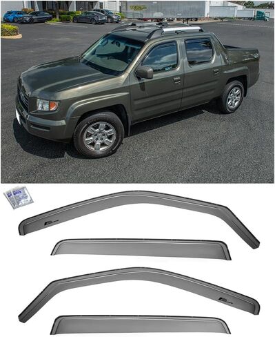 استبدال المتجر المتطرف عبر الإنترنت لعام 2006-2014 هوندا ريدجلين نماذج | EOS Visors JDM على طراز القناة الدخان الملونات الجانبية الجانبية حارس المطر المنحرفات DWV-V101 in Saudi Arabia