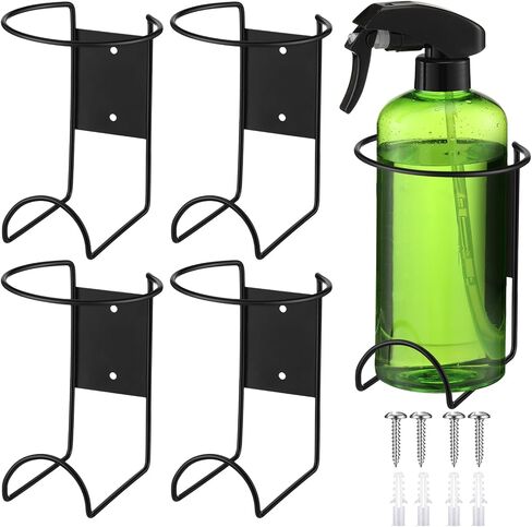 2 Pcs Spray Bottle Holder Heavy Duty Spray Can Holder Stainless Steel Storage Rack Garage Spray Can Organizer Wall Mount Craft Spray Bottle Rack with Hardware in Saudi Arabia