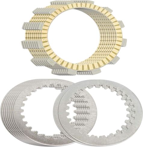 Caltric Clutch Friction and Steel Plates Compatible with Yamaha R6 YZF-R6 2006-2018 in Saudi Arabia