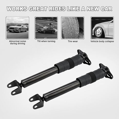 JDMON Pair Rear Air Suspension Shock Struts Compatible with Jeep Grand Cherokee Dodge Durango 2011-2015 Replacement for 68069680AG 68069680AF 68069680AH, 2PCS in Saudi Arabia