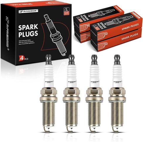 A-Premium Double Iridium Spark Plugs Compatible with Toyota Tacoma 2016-2020 & Hyundai Genesis Coupe 2010-2012, 2.0L 2.7L, Pack of 4 in Saudi Arabia