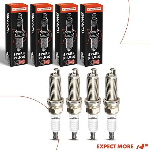 A-Premium Double Iridium Spark Plugs Compatible with Toyota Tacoma 2016-2020 & Hyundai Genesis Coupe 2010-2012, 2.0L 2.7L, Pack of 4 in Saudi Arabia