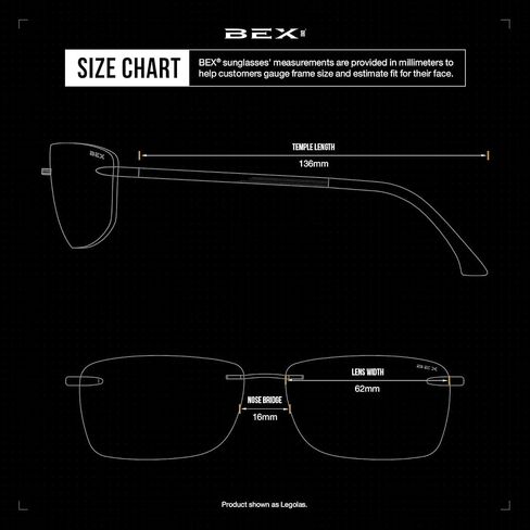 Bex S20BBS Legolas Black/Brown Sunglasses in Saudi Arabia