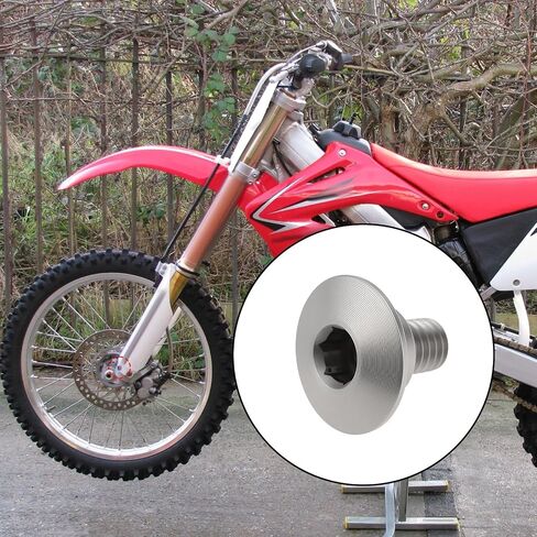 ECSING 6pcs دراجة نارية الأمامية شوكة برغي المسمار متوافق مع هوندا CR125 250 CRF450 in Saudi Arabia