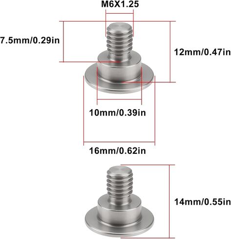 ECSING 6pcs دراجة نارية الأمامية شوكة برغي المسمار متوافق مع هوندا CR125 250 CRF450 in Saudi Arabia