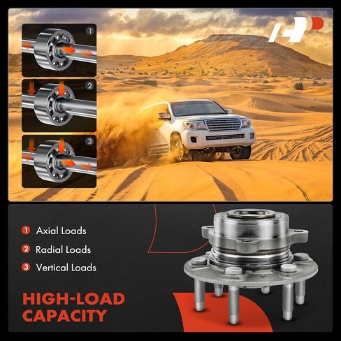 A-Premium 2 X Bront Wheel Bearing and Hub Assembly مع 6-Lug متوافق مع Chevy & GMC & Cadillac-2019-2021-Silverado ، Suburban ، Tahoe ، Sierra ، Yukon XL ، Escalade ESV ، 4WD in Saudi Arabia