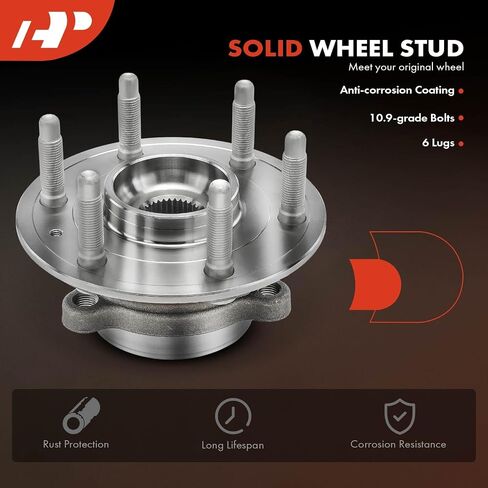 A-Premium 2 X Bront Wheel Bearing and Hub Assembly مع 6-Lug متوافق مع Chevy & GMC & Cadillac-2019-2021-Silverado ، Suburban ، Tahoe ، Sierra ، Yukon XL ، Escalade ESV ، 4WD in Saudi Arabia