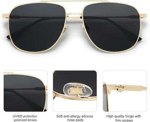 SOJOS Polarized Aviator Sunglasses Womens Men Trendy Designer Shades SJ1218 in Saudi Arabia