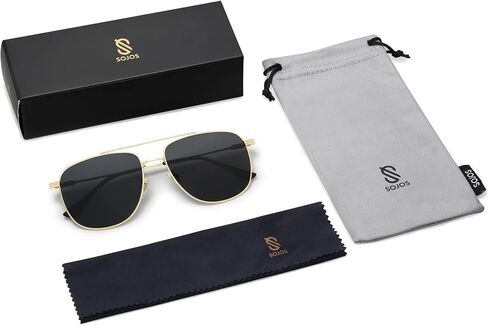 SOJOS Polarized Aviator Sunglasses Womens Men Trendy Designer Shades SJ1218 in Saudi Arabia
