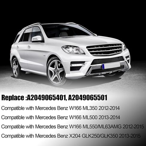LED Daytime Running Light DRL Fog Lamp Fits for Mercedes Benz W166 ML350 ML550 ML63AMG 2013-2014 for X204 GLK250 GLK350 2013-2015 Replace A2049065401 A2049065501 in Saudi Arabia