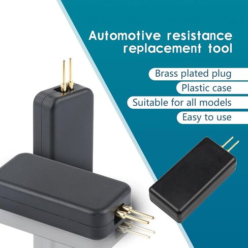4 PCS Automotive Airbag Bypass Resistor, 12V 2-Pin Airbag Analog Tester, Automotive Diagnostic Tool for Finding Faults, Universal SRS Scanner for Cars, Trucks, SUV's (Black) in Saudi Arabia