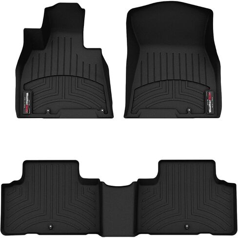 Weathertech مخصص Floirliners foreis for Genesis GV80-1st & 2nd Row (451621-1-2) ، Tan in Saudi Arabia