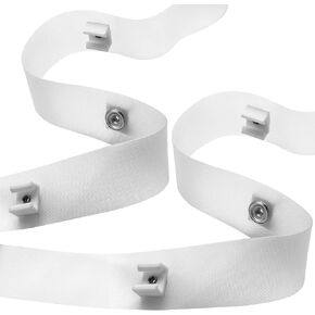 2 Pack RV Clear Glide Tape, 1/2 inch Glides, 72 inches Curtain Glide Tape A115