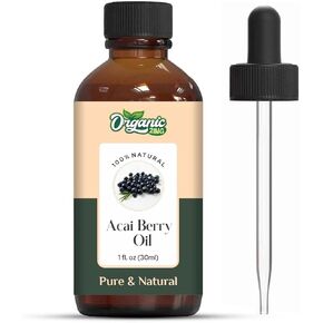 Acai Berry (Euterpe Oleracea) Oil | Pure & Natural Carrier Oil for Skincare, Hair Care & Massage - 30ml/1.01fl oz
